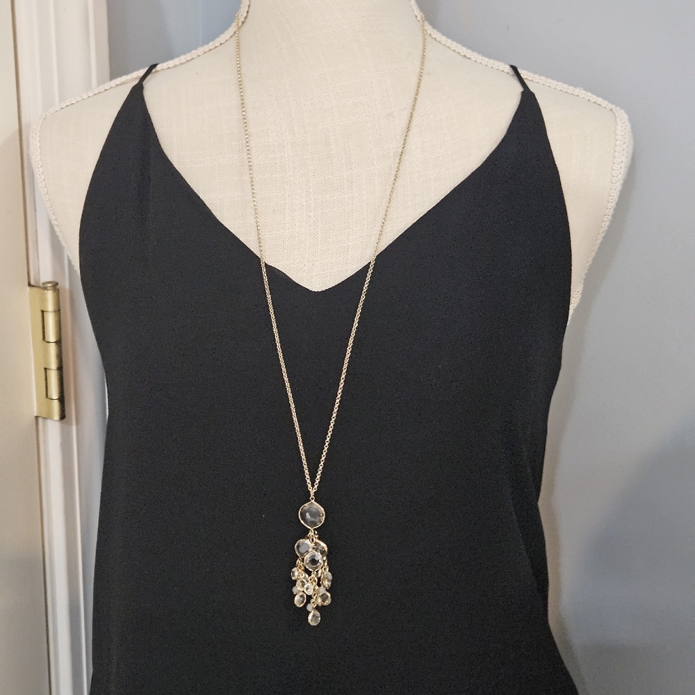 Ann Taylor Gold Tassel Necklace